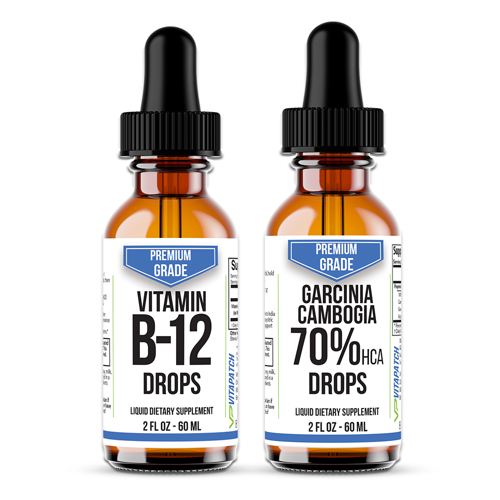 Premium Grade Vitamin B12 & Garcinia Cambogia Drops Combo Pack